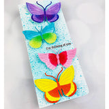 Hello Butterfly Multi-layer Stencil And Coordinating Metal Craft Die Set