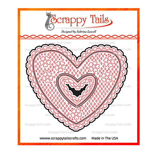 Intricate Lace Heart Add-On for Chocolate Heart Gift Box