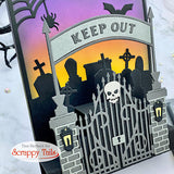 Spooky Halloween Cemetery Gate Metal Craft Die