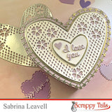 Intricate Lace Heart Add-On for Chocolate Heart Gift Box