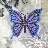 PREORDER - ships 12/09 A7 Layering Butterfly Add-On Craft Metal Die Set