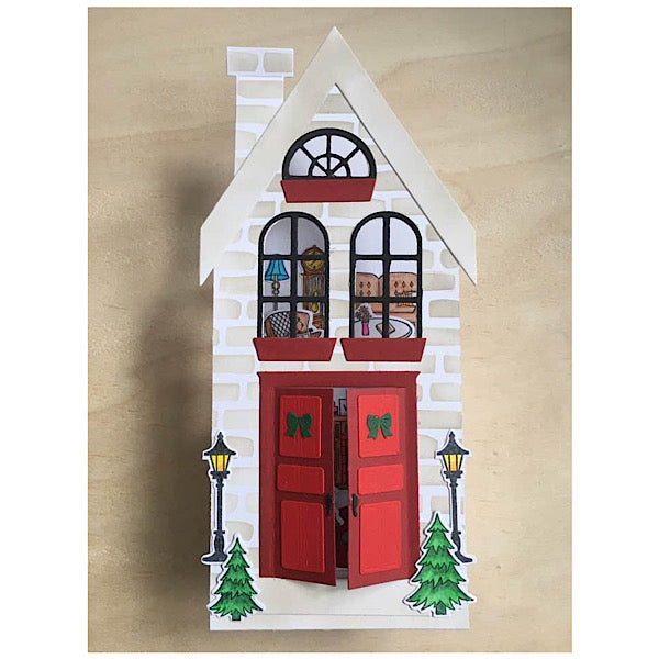 Slimline Bird House Pop Up Card Metal Die – Scrappy Tails Crafts