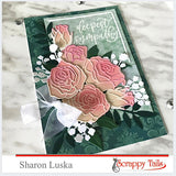 Outlined Rose Assortment Two Layered Metal Dies