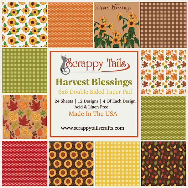 6x6 Harvest Blessings Paper Pad