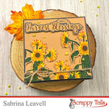 Wild Sunflower 6x6 stamp set and coordinating die