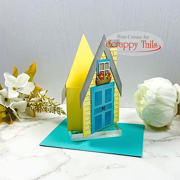 Slimline Bird House Pop Up Card Metal Die – Scrappy Tails Crafts