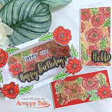 Popping Poppies 6x6 Stamp Set with Coordinating Metal Dies