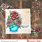 Rose Petals 6x6 Stamp Set