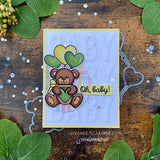 Sweet Bear 4x6 Stamp Set with Coordinating Metal Dies